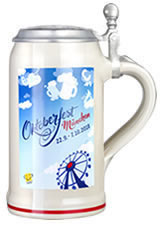 Neuer Oktoberfestkrug mit Zinndeckel