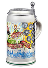 Oktoberfestkrug der Wiesnwirte - Wirtekrug mit Zinndeckel