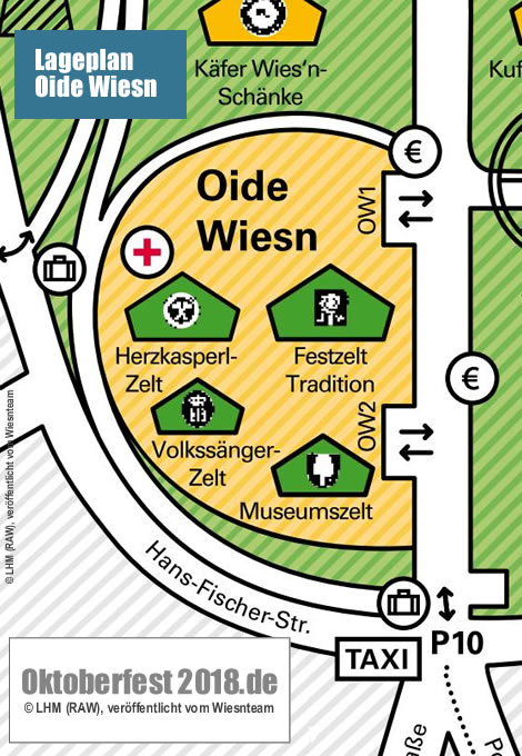 Lageplan Oide Wiesn - Offizieler Übersichtsplan von der Stadt (RAW)