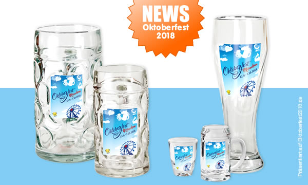 Neues bei Krügen, Gläsern, Souvenirs und Andenken - Neuheiten Oktoberfest